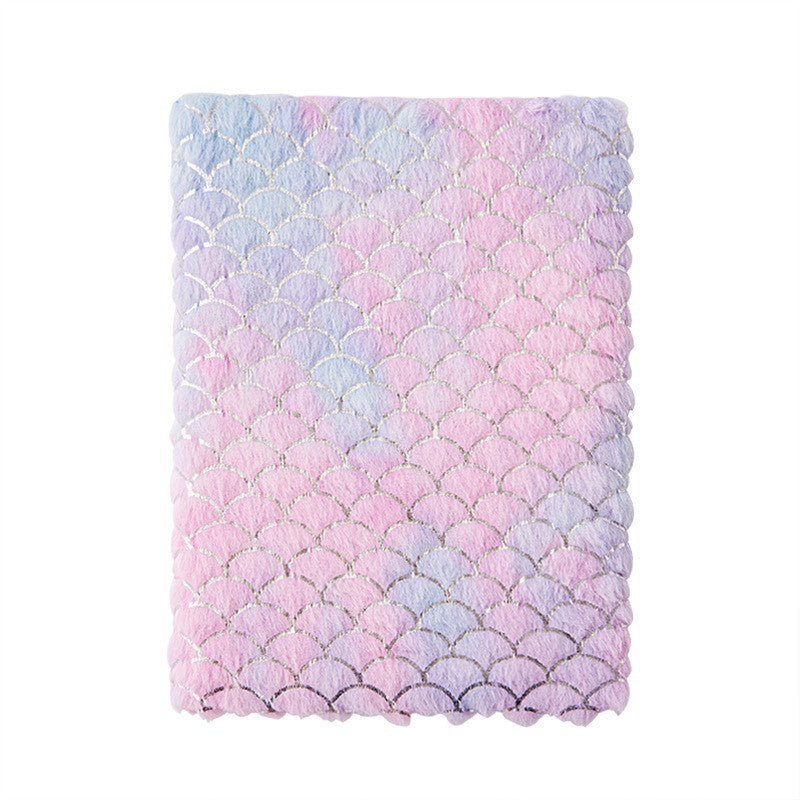 Wholesale plush notebook hand book high color value gift notebook